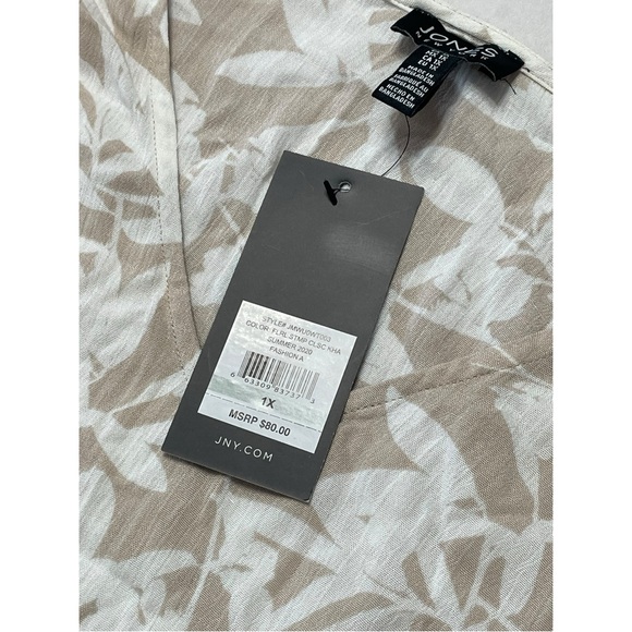 Jones New York tank and ivory size IX lightweight blouse NWT - Picture 2 of 4